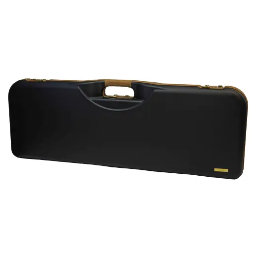 Negrini suitcase for Blaser R8 Tvrdé plastové pouzdro na brokovnici O/U nebo side-by-side s vysokou hlavní do 86 cm, sametová podšívka a kožené lemování.